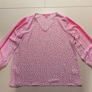 Lilly Pulitzer Pink Floral Blouse